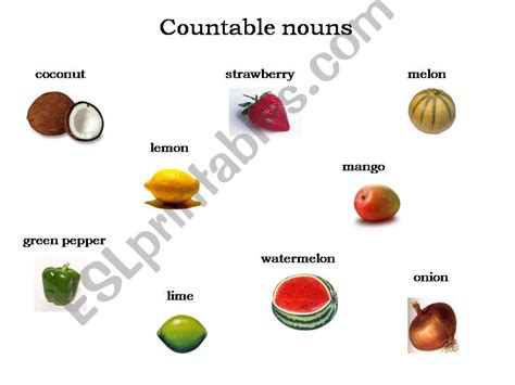 Esl English Powerpoints Countable And Uncountable Nouns