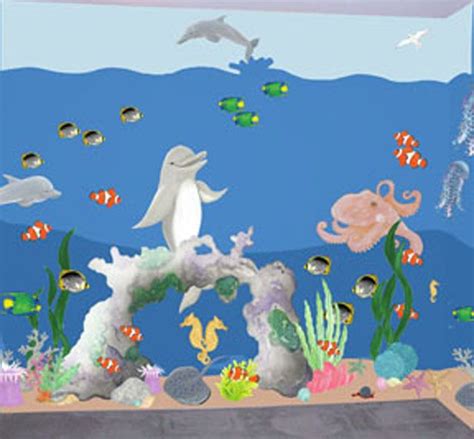 Create A Mural Magical Undersea Mural Kit Small 177