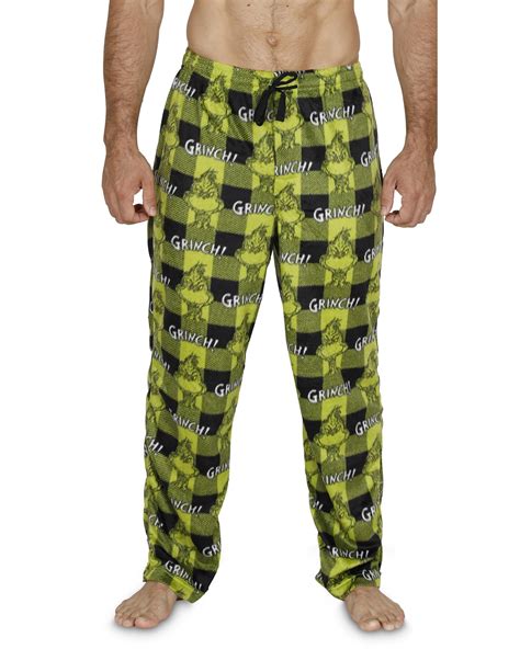 Dr Seuss The Grinch Mens Pajama Fleece Lounge Pants Size 4x