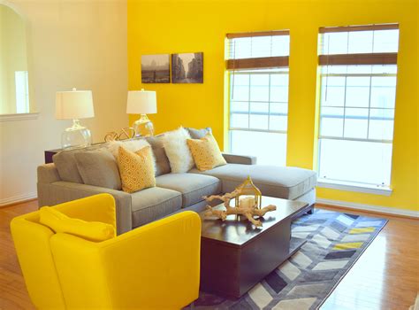Grey And Yellow Living Room Done By Barkha Naik Grey And Yellow