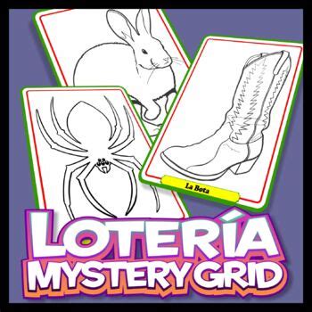 Mystery Grid 3 Pack Lotería by Outside the Lines Lesson Designs