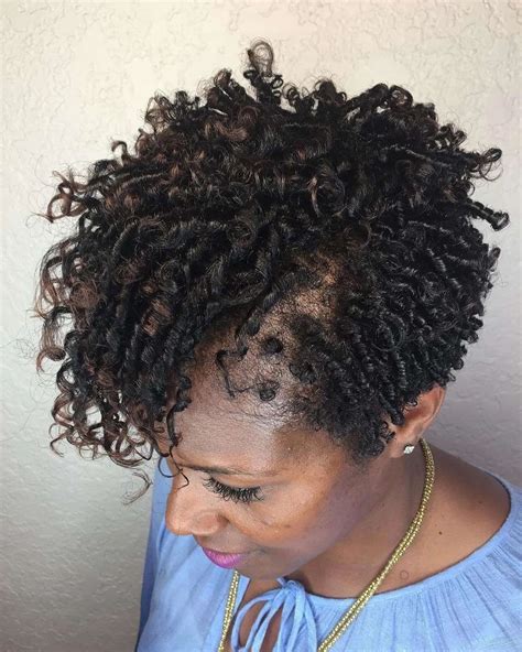 In this case, she has it all pulled up into a classy updo. 20 cute kinky twist hairstyles for short hair Tuko.co.ke