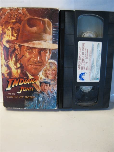 VHS Indiana Jones The Temple Of Doom In Indiana Jones Vhs Indiana