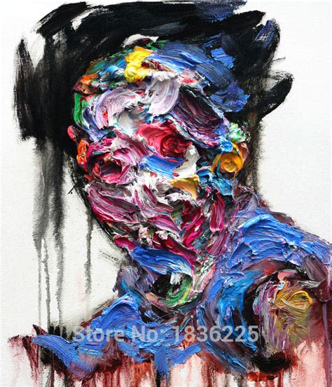 Buy Palette Knife Painting Colorful Face