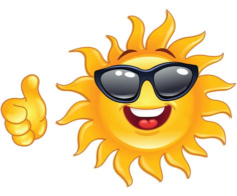 Emoticons Sunshine Smiley Emoticon Smiling Sun