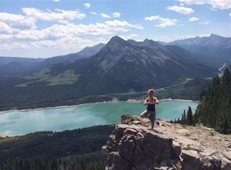 Prairie View Trail Kananaskis Alberta With View Of Barrier Lake