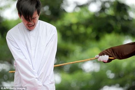 Gay Men Caned 85 Times Under Sharia Laws In Indonesia Daily Mail Online
