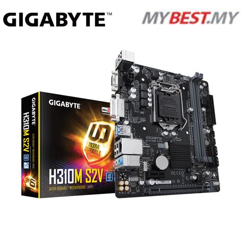 Lasting quality from gigabyte.gigabyte ultra durable™ motherboards bring together a unique blend of features and technologies that offer users the absolute. Gigabyte H310M S2 2.0 Motherboard
