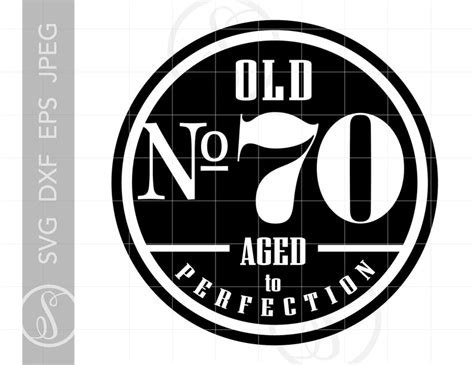 Old Number 70 Svg Clipart 70th Cut File For Cricut Old No Etsy