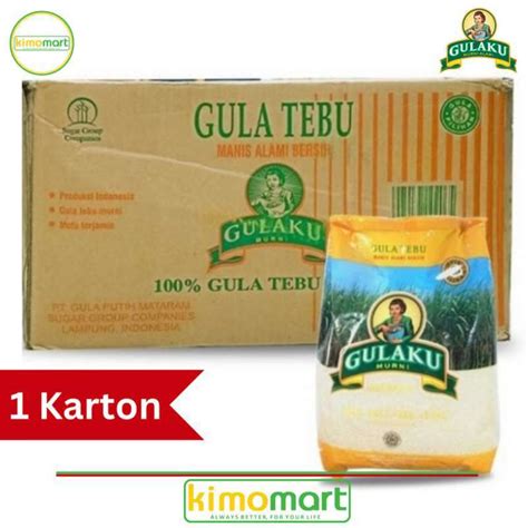 Jual 1 Karton Gulaku Gula Murni Premium 1 Kg Isi 24 Pcs Kimomart Di Seller Kimomart