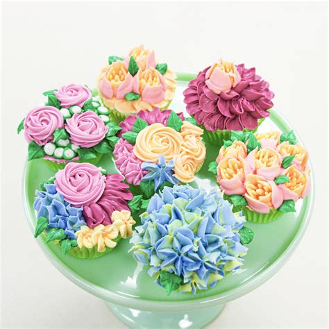 Floral Cupcake Collection Country Kitchen Sweetart Cake Candy And Cookie Ideas