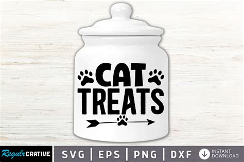 Cat Treats Svg Graphic By Regulrcrative · Creative Fabrica