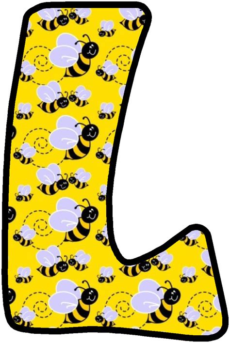 Abecedario De Abejas En Fondo Amarillo Yellow Alphabeth With Bees Artofit