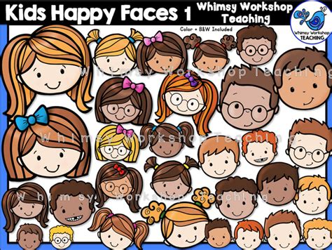 Little Kids Happy Faces 1 Whimsy Workshop Teaching