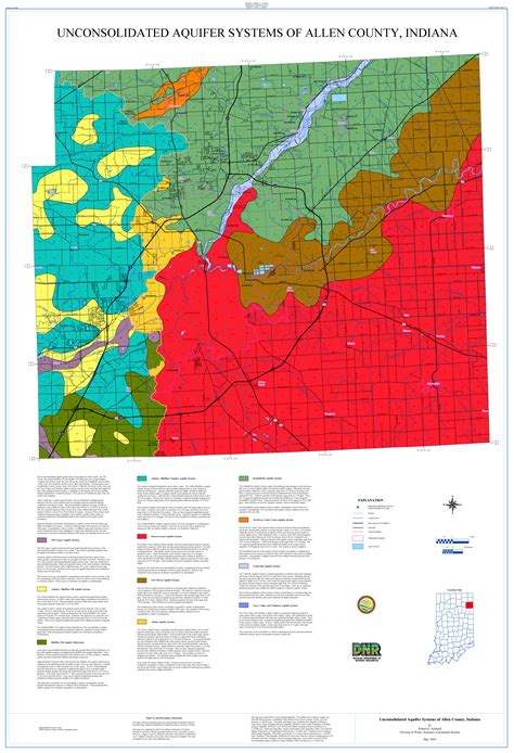 Dnr Aquifer Systems Maps 57 A And 57 B Unconsolidated And Bedrock