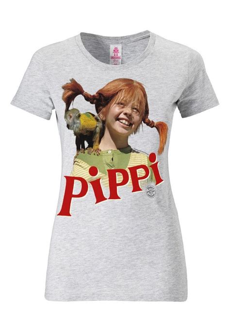 Pippi Langstrumpf Tv Serie Frauen T Shirt Nilsson Grau Bestellen