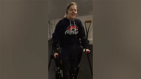 Quadriplegic Walking Again In The Rewalk Exoskeleton Youtube