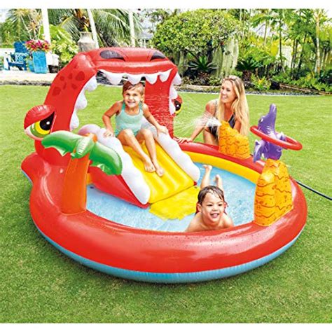 Intex Happy Dino Inflatable Play Center For Ages 2 Pricepulse