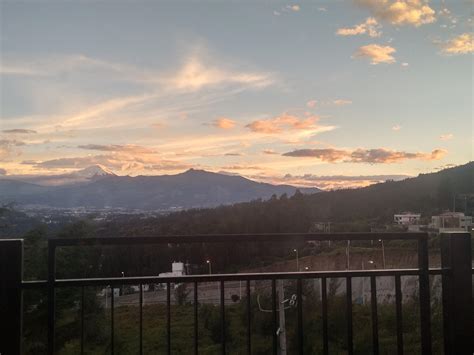 From my bed, every morning. Cotopaxi Volcano view from Quito - Ecuador