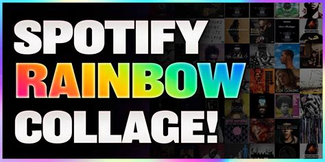 New Spotify Rainbow Collage Generator