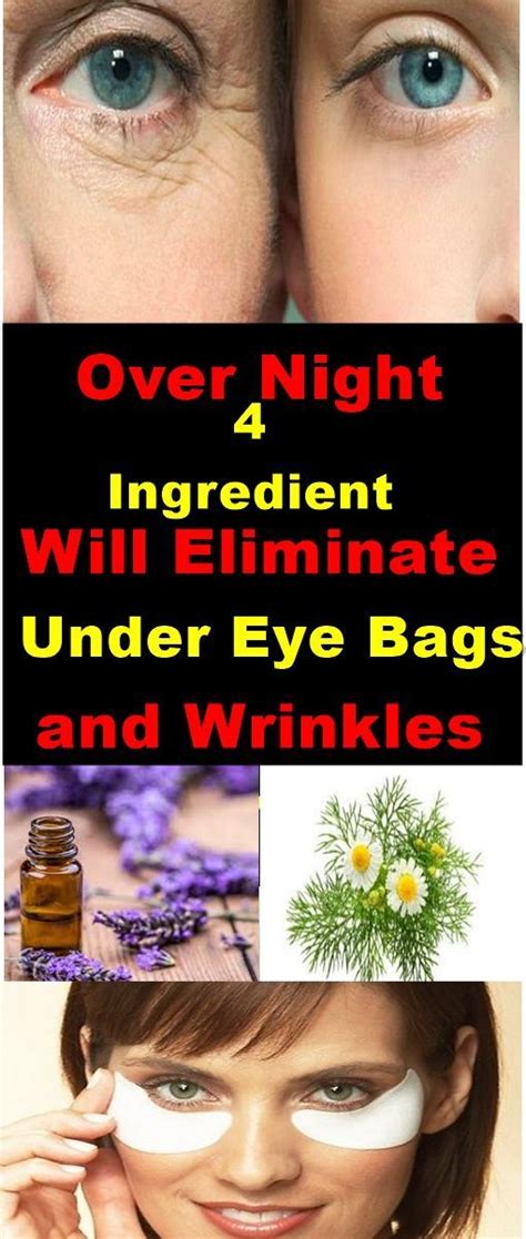 Just 4 Ingredients Will Eliminate Under Eye Bags Eye Wrinkles