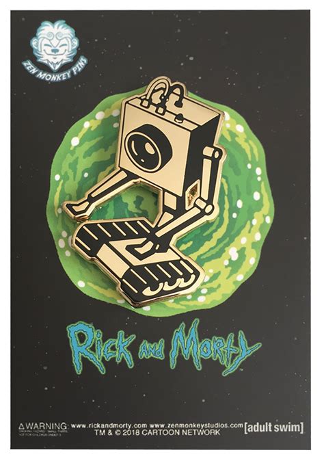 May189607 Rick And Morty Golden Butter Bot Pin Previews World