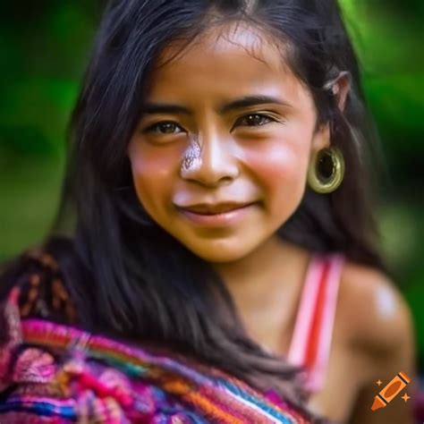 Portrait Of A Beautiful Girl From Guatemala