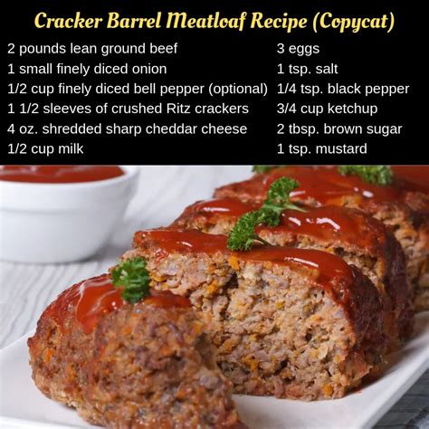 Sprinkle the bottom of the pan with brown sugar, add meatloaf and sprinkle top with brown sugar. (Secret Recipe) - Cracker Barrel Meatloaf | Recipe ...