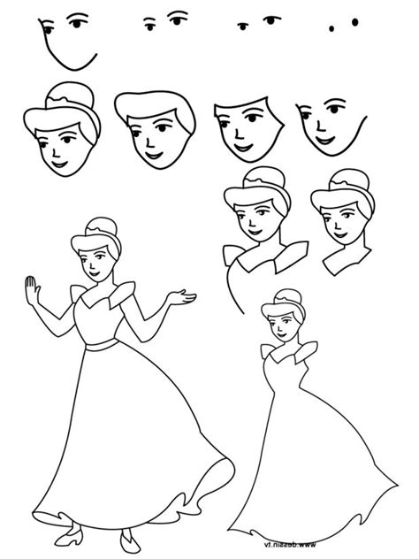 Disney Princess Drawing Step By Step Warehouse Of Ideas