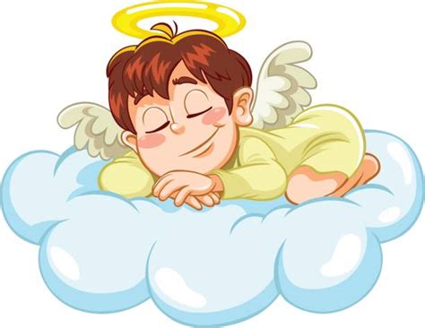 Sleeping Baby Angel Illustrations Royalty Free Vector Graphics And Clip