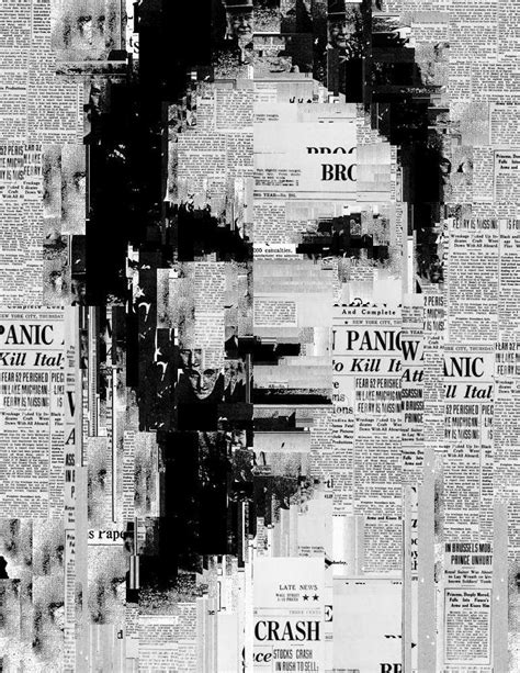 Tmd Vault Newspaper Art Newspaper Collage Generative Art