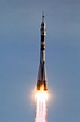 Stock Image of the Launch of the Soyuz Rocket