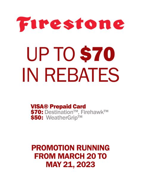 Firestone Rebates 2023