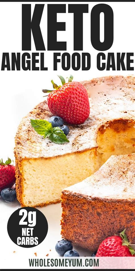 Low Carb Keto Angel Food Cake Recipe Wholesome Yum