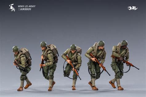 Joytoy 118 Scale Figures Ww2 Us Army 5 Figure Set