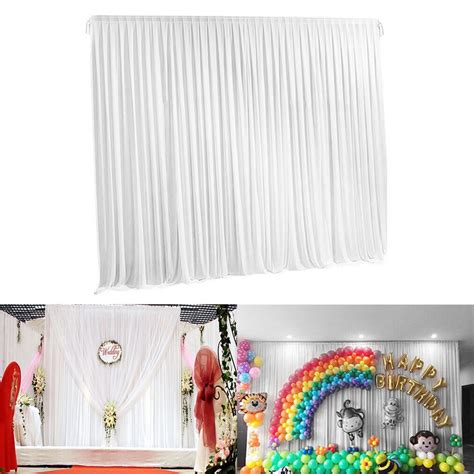 Large Wedding Party Backdrop Curtain Drapes Background Decor Studio