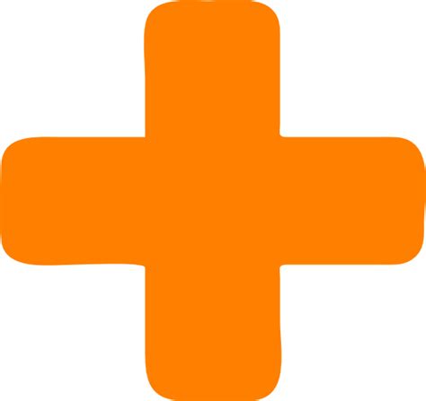 Orange Plus Sign Clip Art At Clker Com Vector Clip Art Online Zqsgte