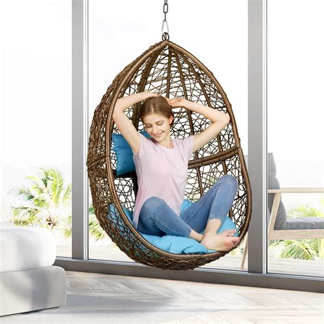 This chair to your bedroom is a savvy addition to your furniture list. hanging-egg-chair-without-stand-hanging-from-the-ceiling ...