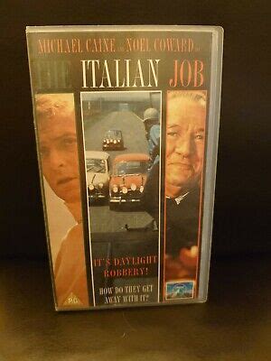 The Italian Job Vhs Video Cassette Michael Caine Noel Coward Picclick Uk