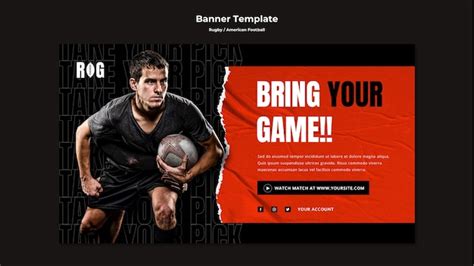Free Psd American Football Banner Template