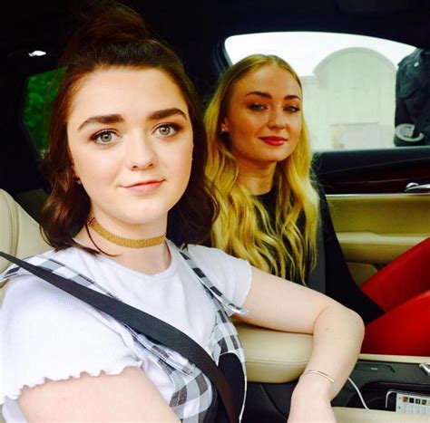 Sophie Turner And Maisie Williams Social Media Pics 08262017