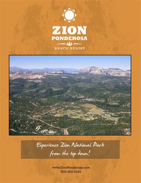 Zion National Park Free Brochure Brochure Background Design Samples