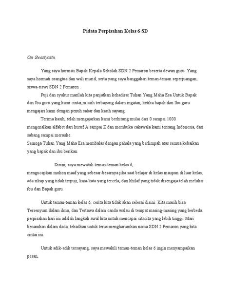 11+ Pidato Perpisahan Kelas 6 Dalam Bahasa Sunda !! - My Blog - My Best Pidato Blog