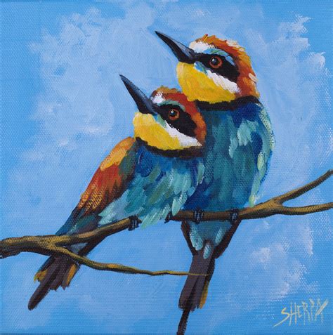 How To Paint Two Birds On A Branch Step By Step Free Video Lesson
