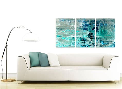 We printing on natural cotton canvas, stretch on a 1,6 (4cm) wooden frame with gallery wrap, packed in a tight box. Turquoise Teal Abstract Painting Wall Art Print Canvas ...