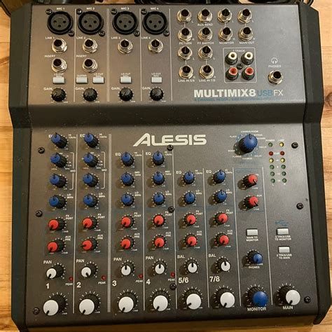 Alesis Multimix 8 Usb Fx 8 Channel Mixer With Effects The Reverb