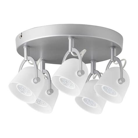 Browse ikea's selection of ceiling lights, pendant lamps, and led track lighting that are sure to brighten any area, available in a variety of styles. SVIRVEL Ceiling light with 5 spotlights - IKEA