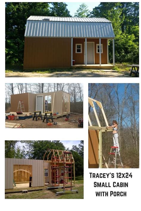 Do you dream of building your own tiny house as a retreat or extra guest space? 12x24 Barn Plans, Barn Shed Plans, Small Barn Plans | Small barn plans, Porch plans, Shed plans
