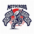 Premium Vector | Motocross vector logo , motocross freestyle