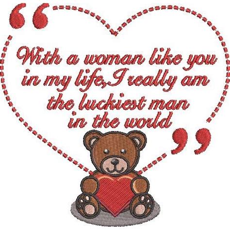 Luckiest Man In The World Bear Quote